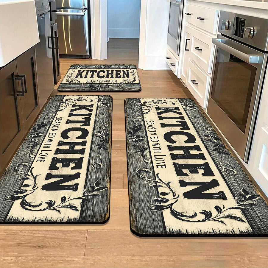 tapis de cuisine au sèche linge