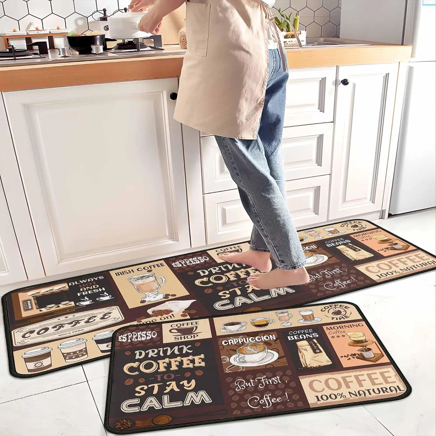 Tapis de cuisine bistrot