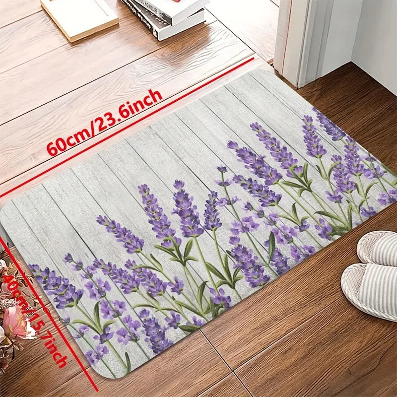 tapis de cuisine violet