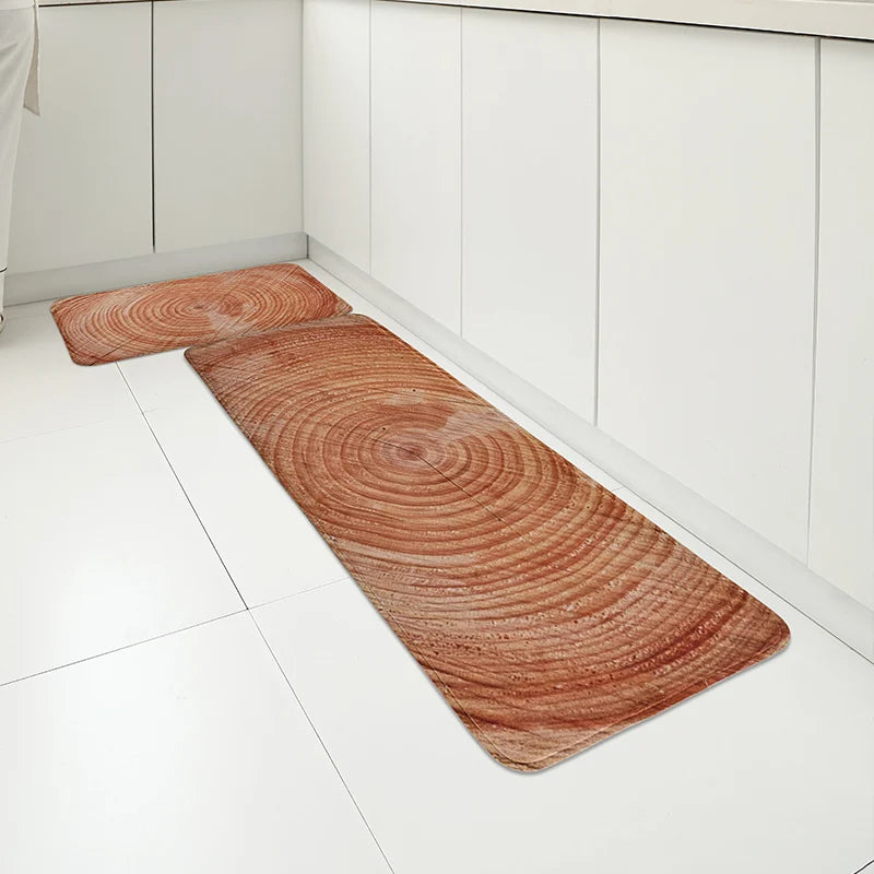 Tapis de cuisine terracotta