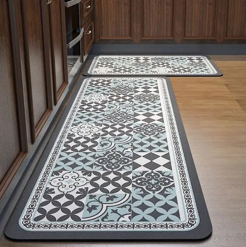 Tapis de cuisine carreaux de ciment