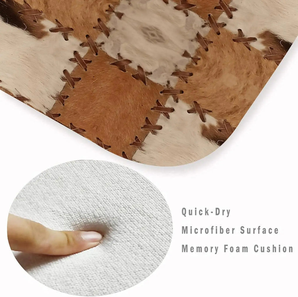 tapis de cuisine forme peau de vache