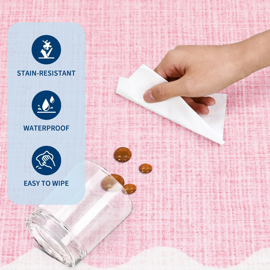 Tapis de cuisine rose