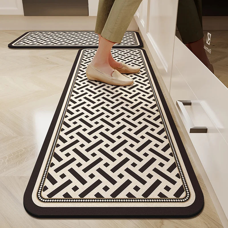 tapis de cuisine en fibre