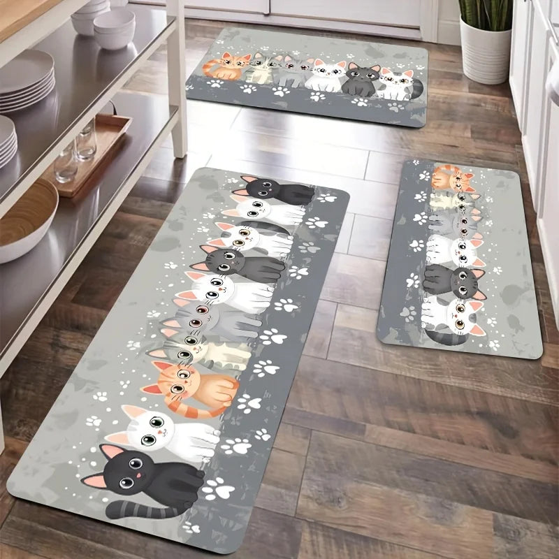 tapis de cuisine chat