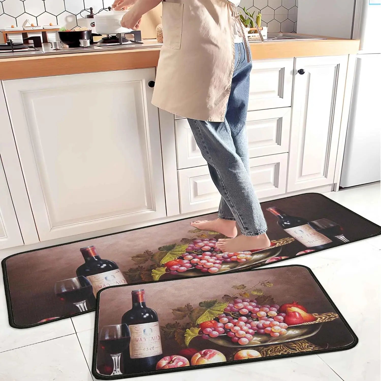 Tapis de cuisine bistrot