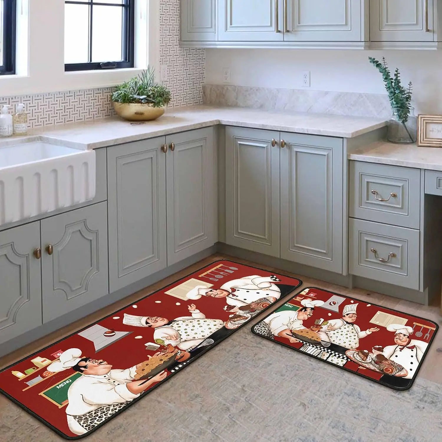 Tapis de cuisine bistrot