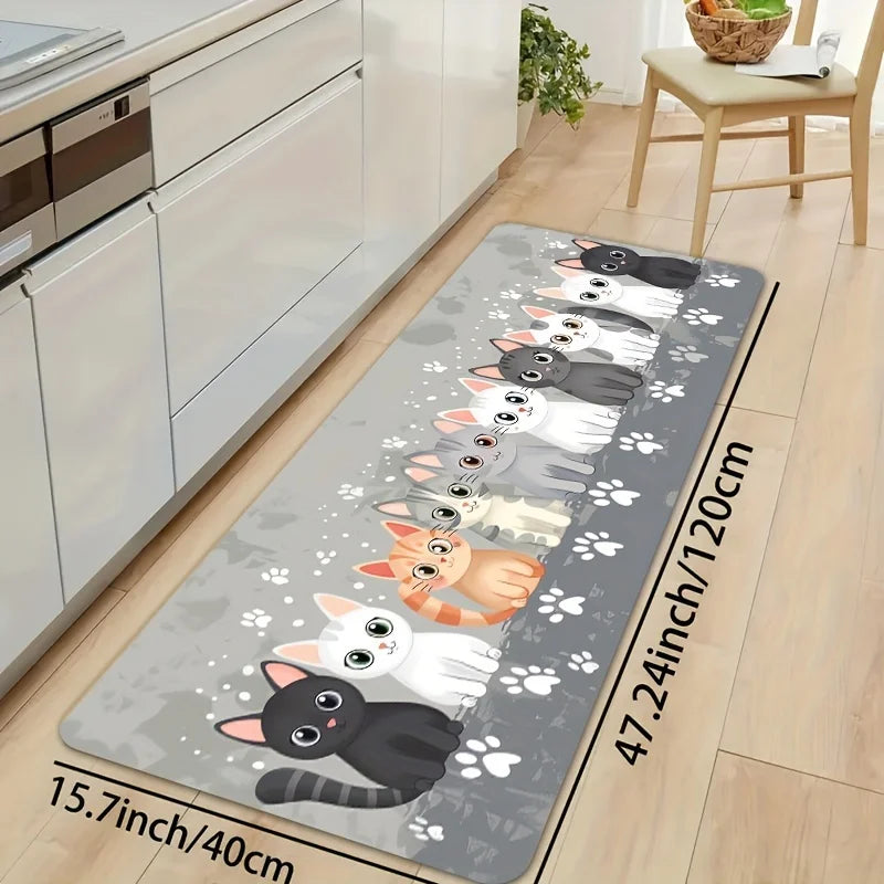 tapis de cuisine chat
