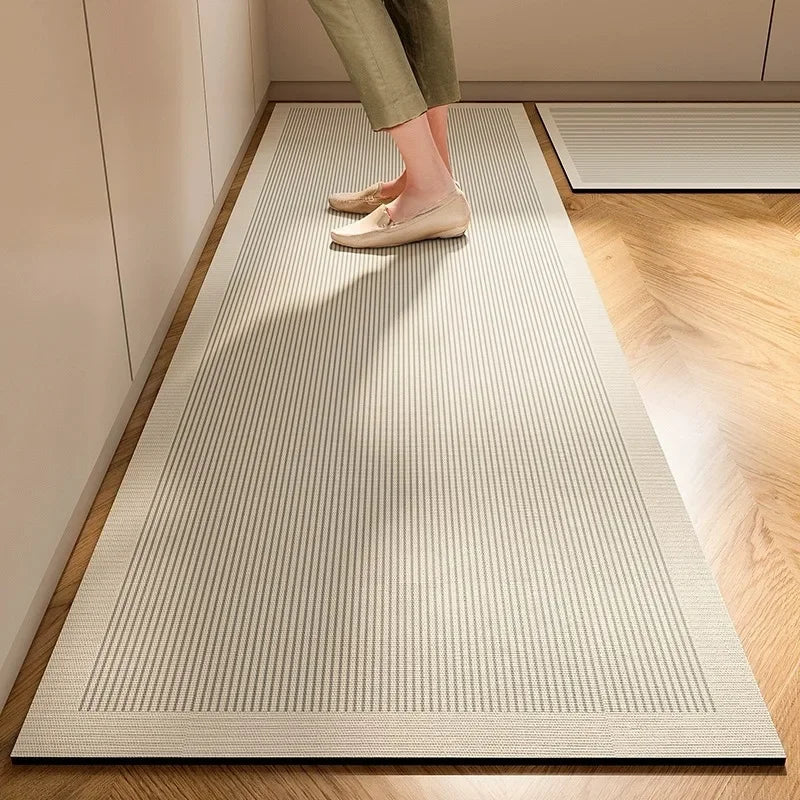 tapis de cuisine rayé