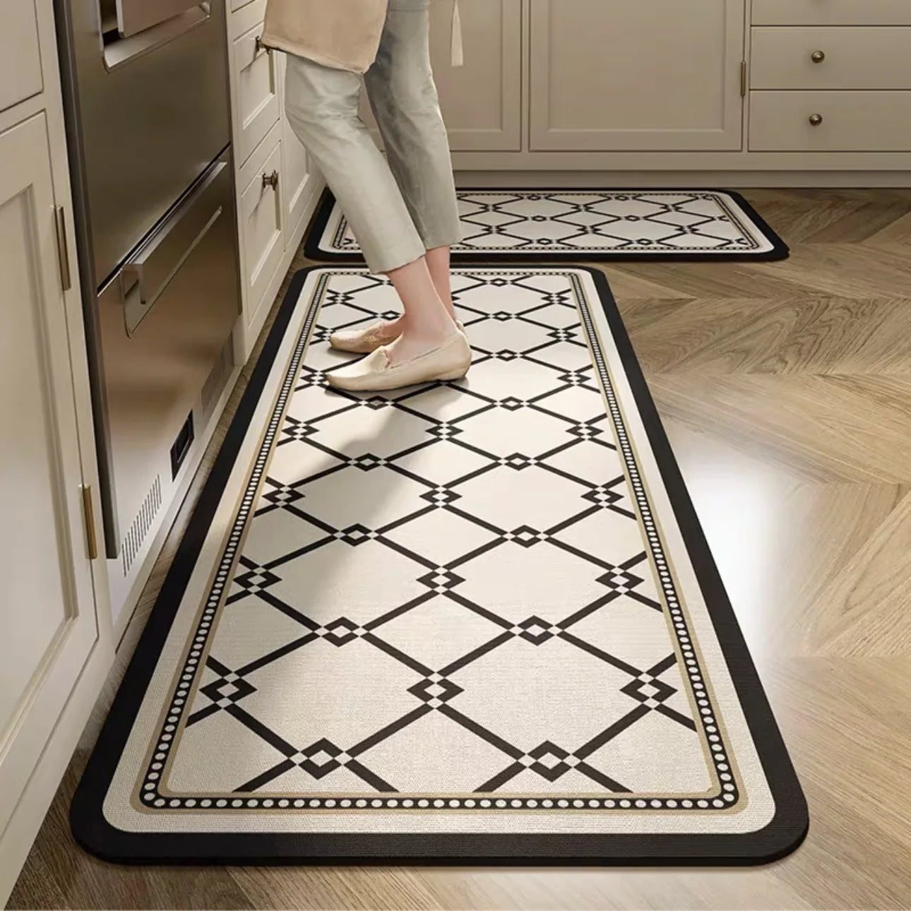 Tapis de cuisine carreaux de ciment