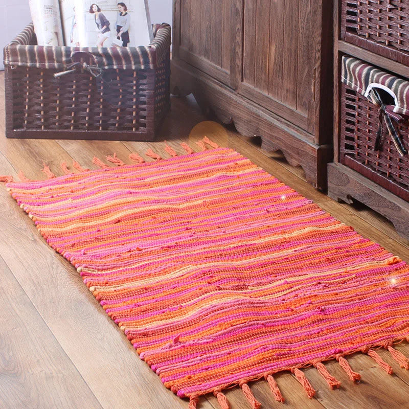 Tapis de cuisine couleur framboise