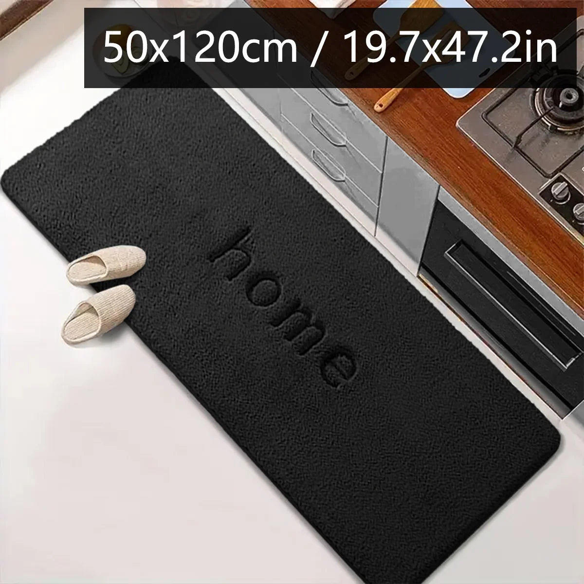 tapis de cuisine ardoise