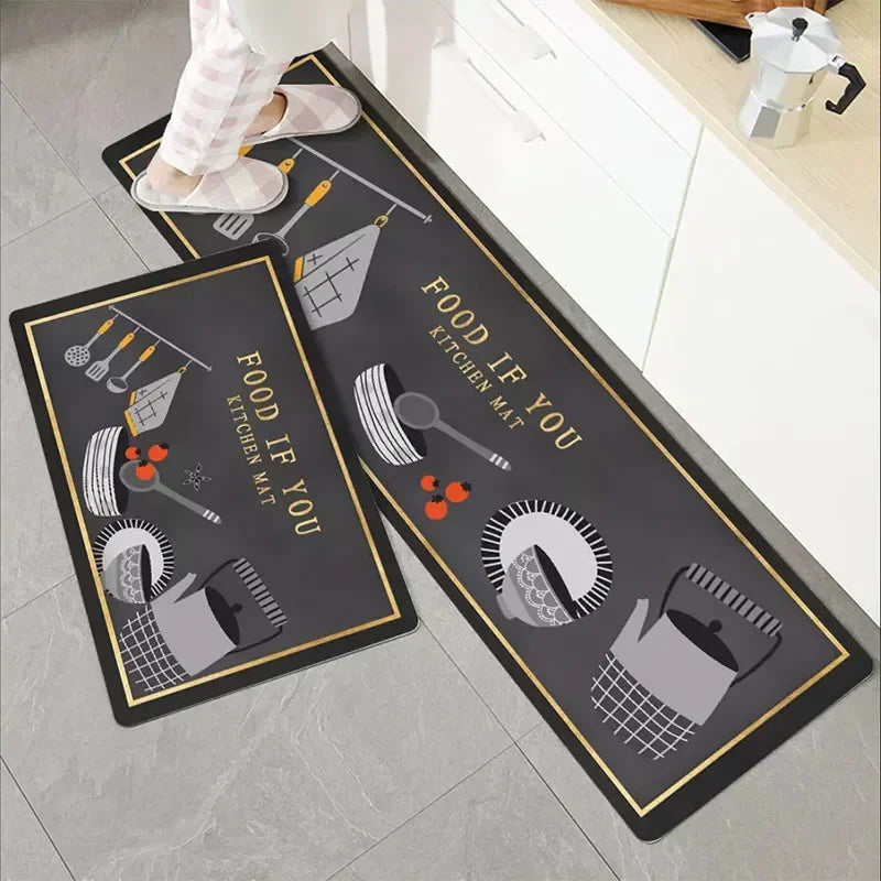 lot de 2 tapis de cuisine vinyle