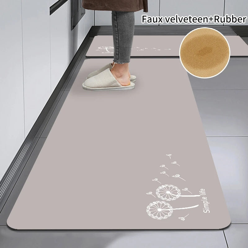 Tapis de cuisine absorbant