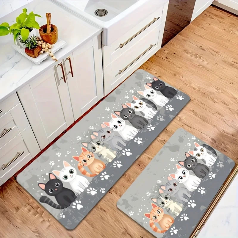 tapis de cuisine chat