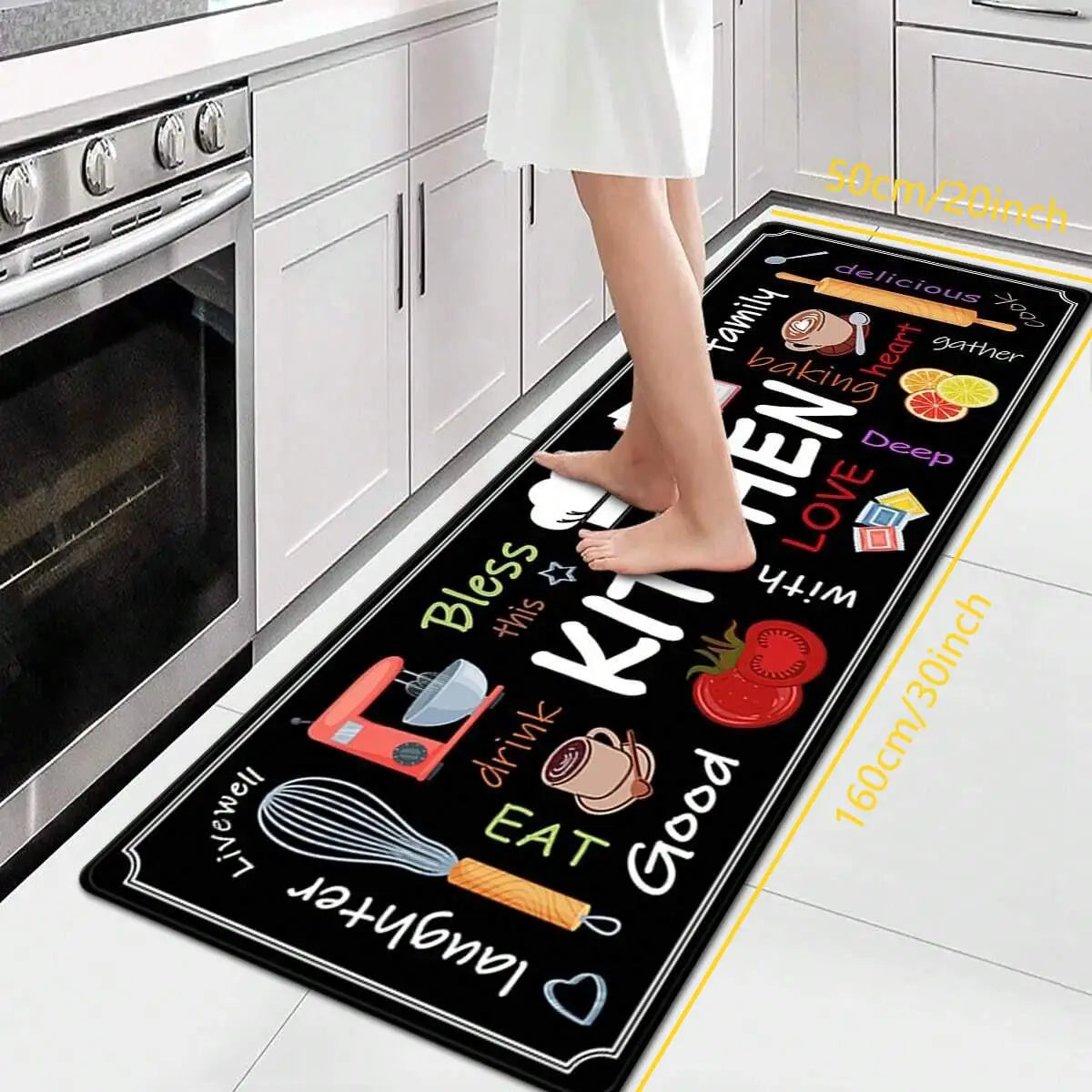 tapis de cuisine caoutchouté