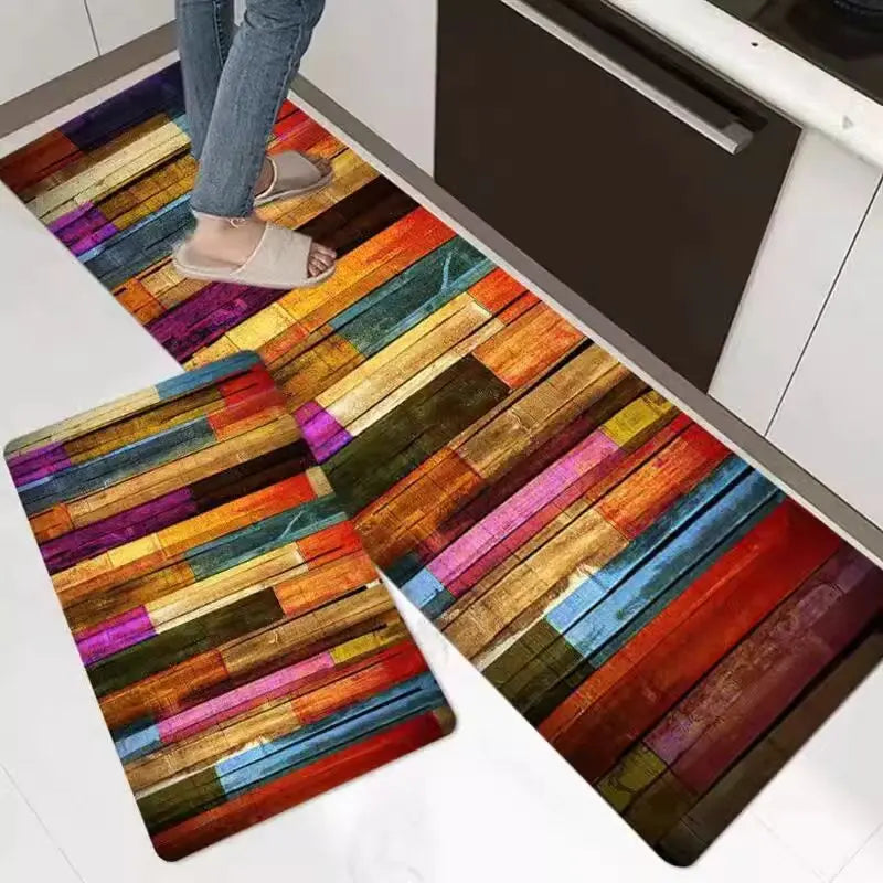 tapis de cuisine colore