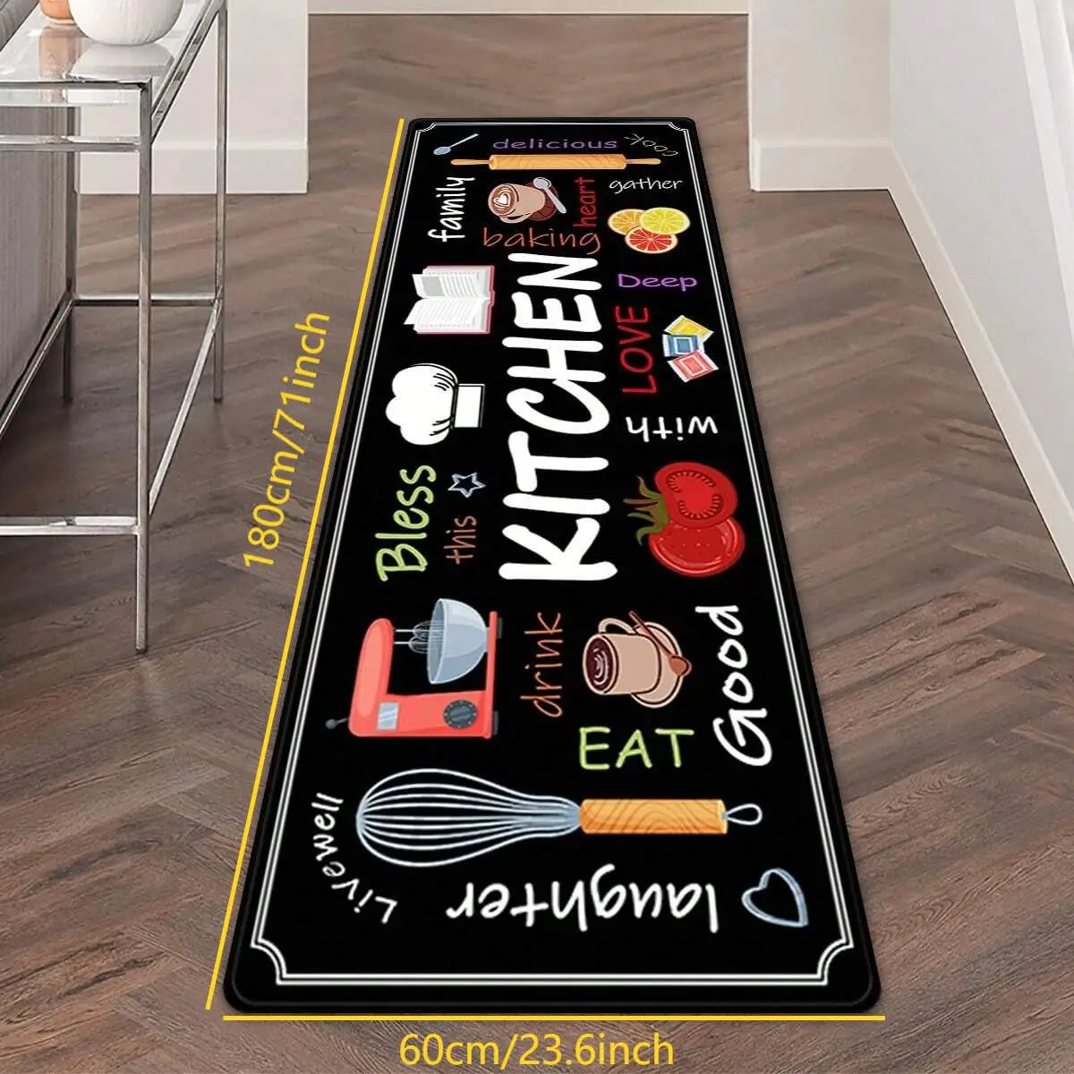 tapis de cuisine caoutchouté