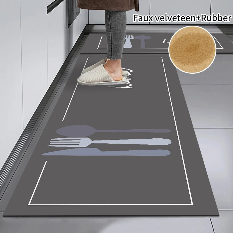 Tapis de cuisine absorbant