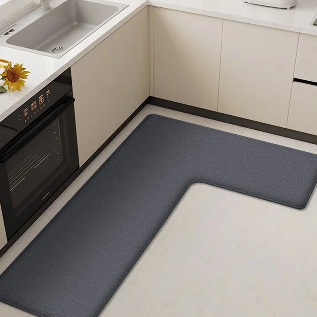 Tapis de cuisine en L