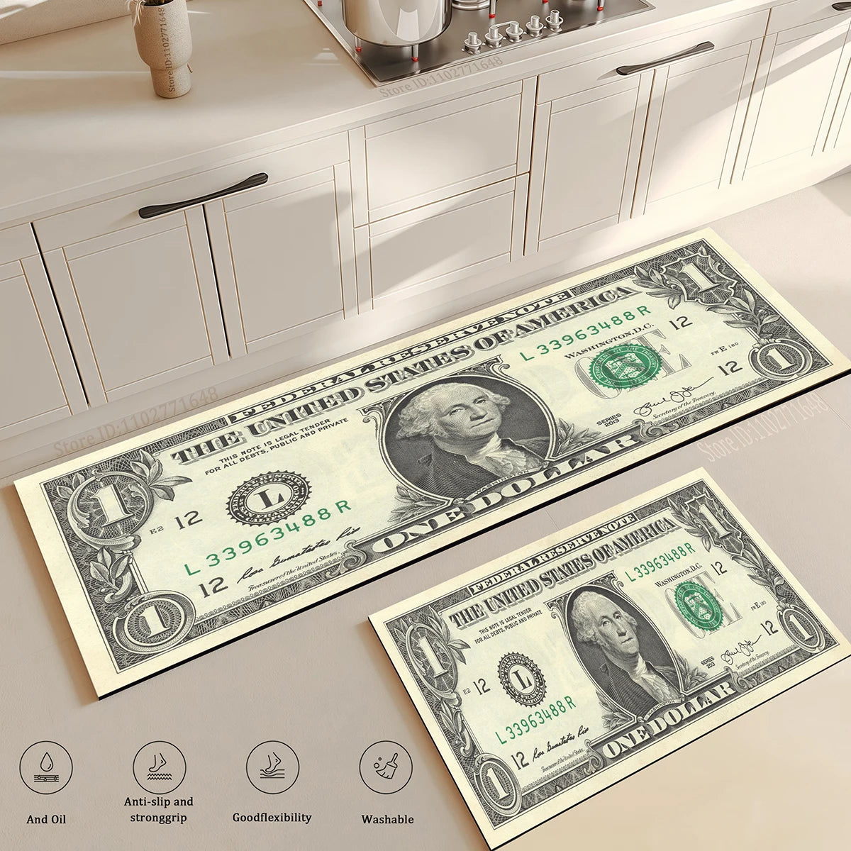 tapis de cuisine amerique
