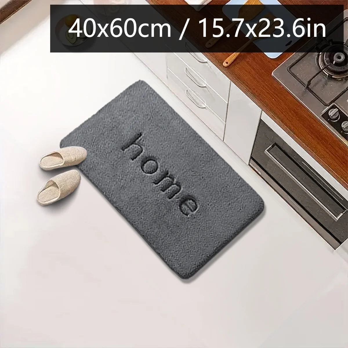 tapis de cuisine ardoise