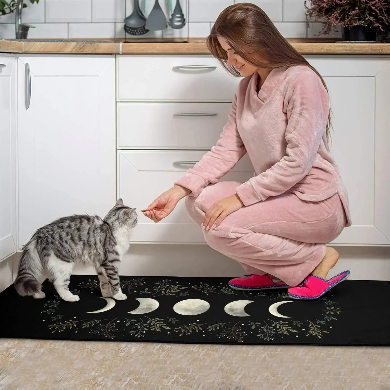 tapis de cuisine demi-lune