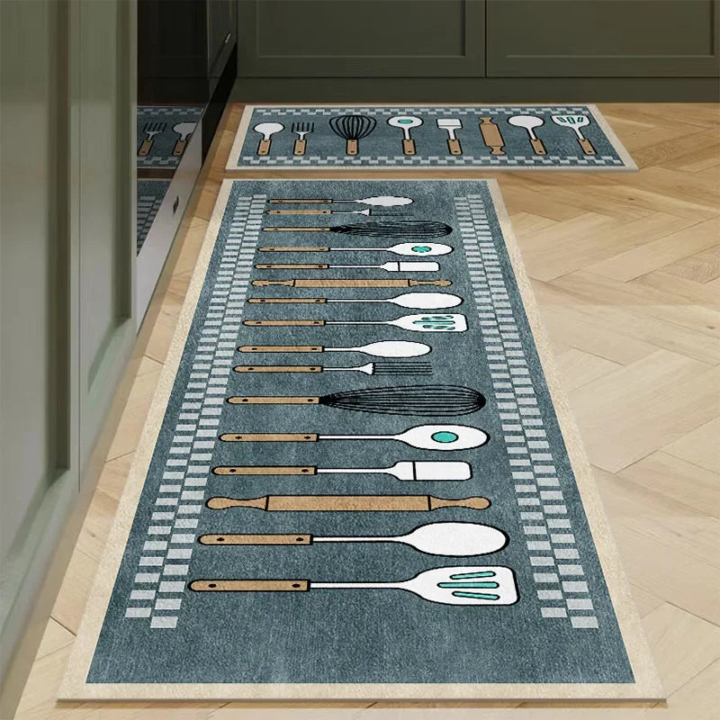 tapis de cuisine chic contemporain