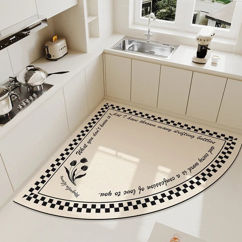 Tapis de cuisine d angle