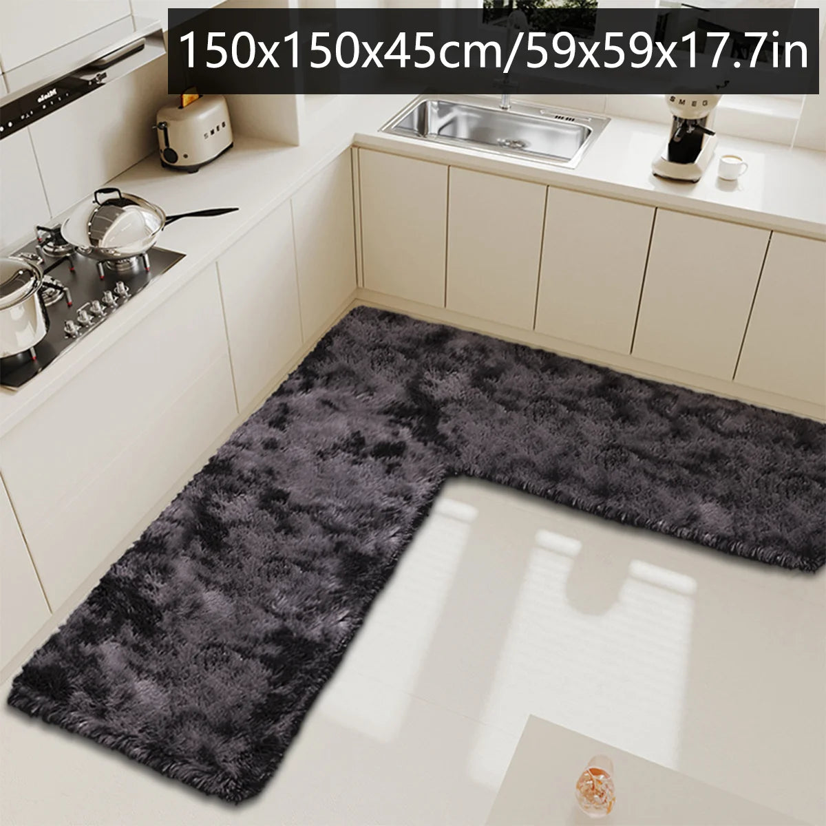 tapis de cuisine beton