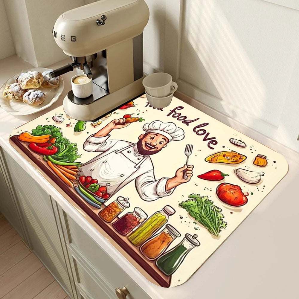 mini tapis de cuisine