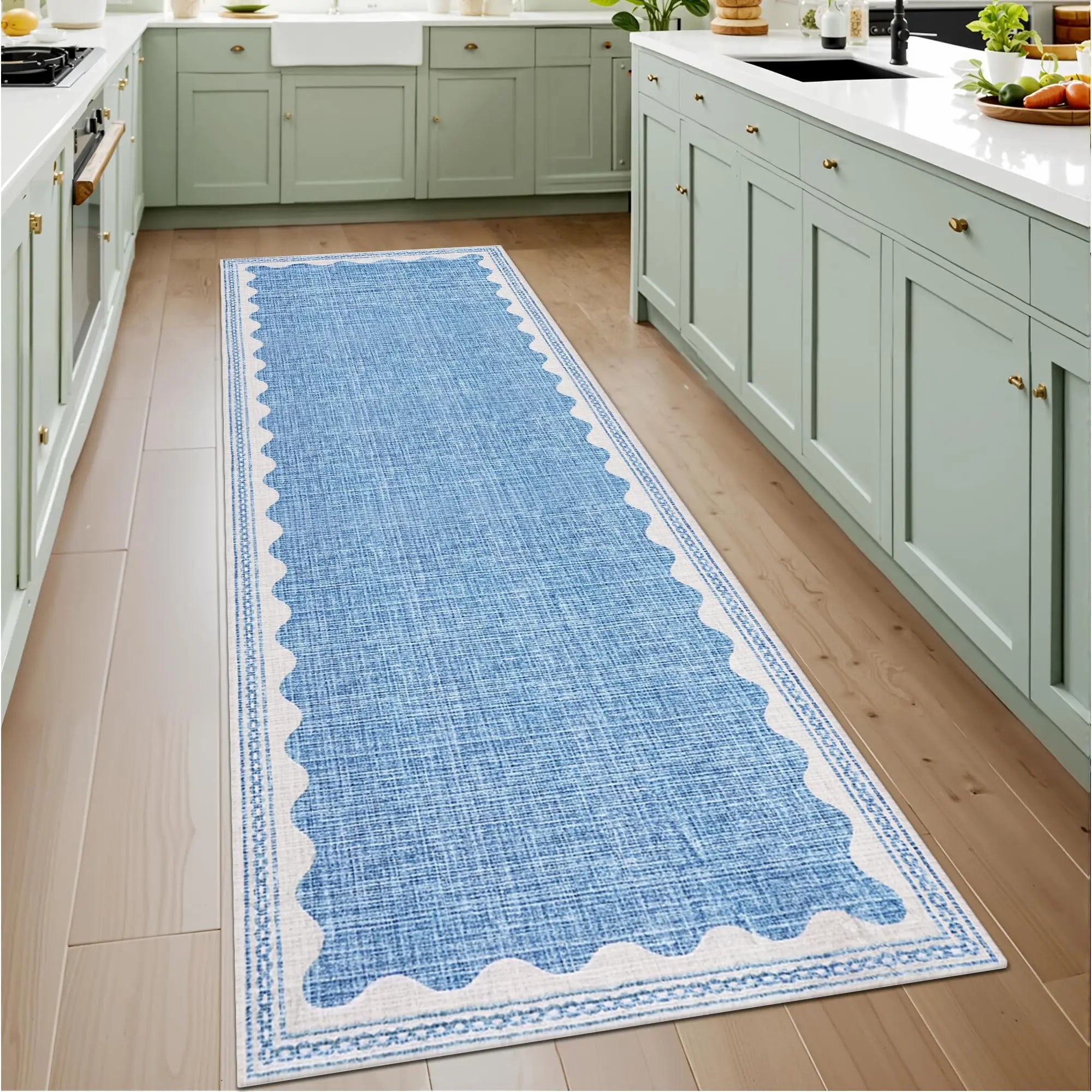 Tapis de cuisine rose