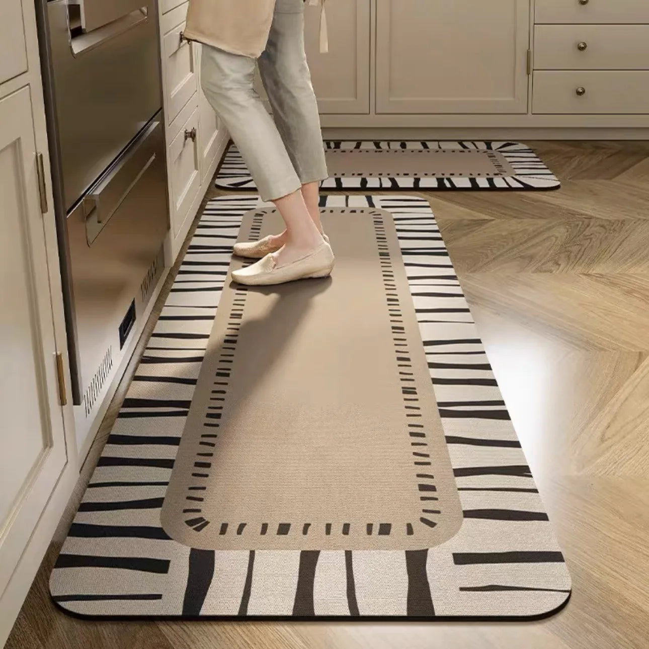 Tapis de cuisine carreaux de ciment