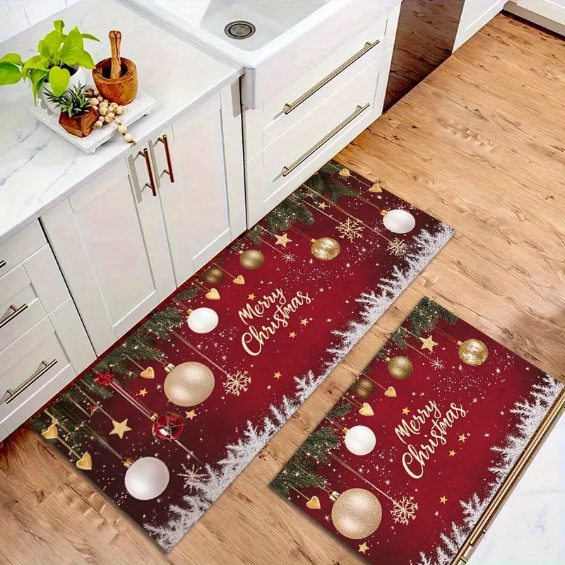tapis de cuisine noel