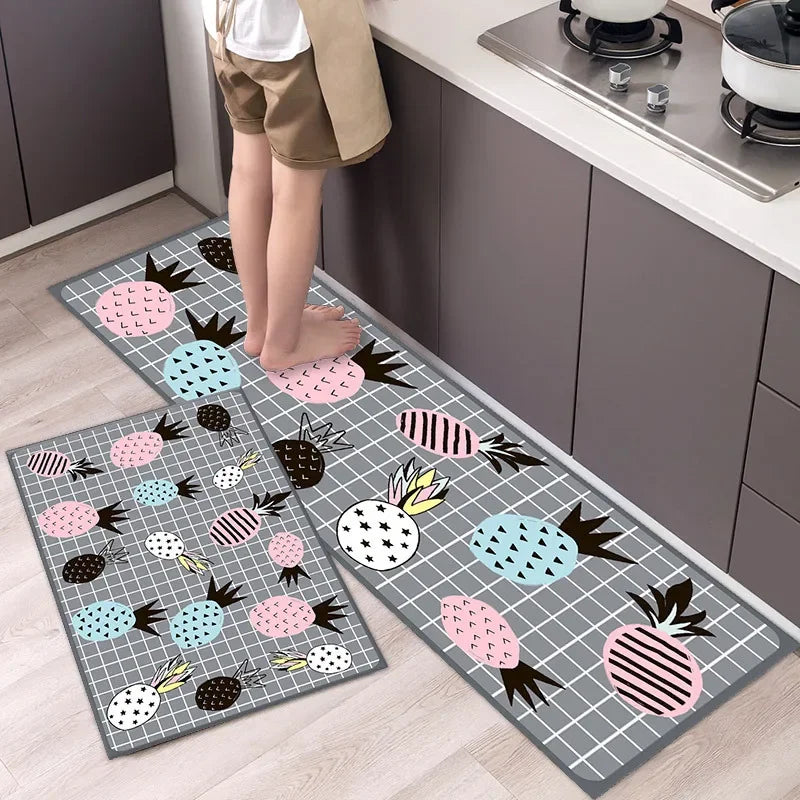 lot de 2 tapis de cuisine vinyle