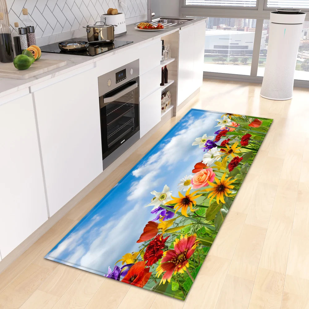 tapis de cuisine exotique