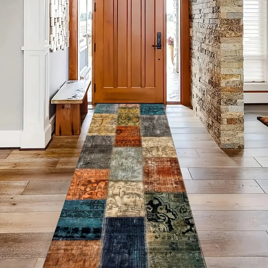 tapis de cuisine colore patchwork