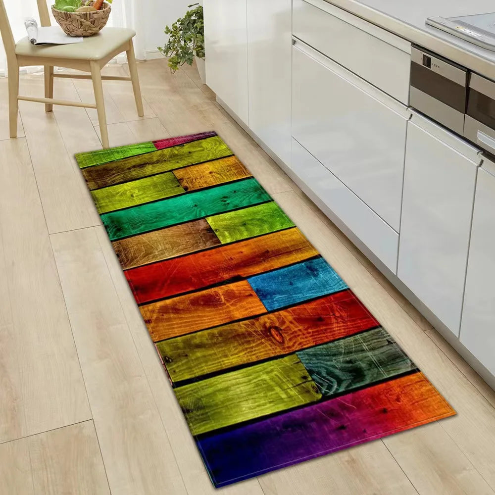 tapis de cuisine colore