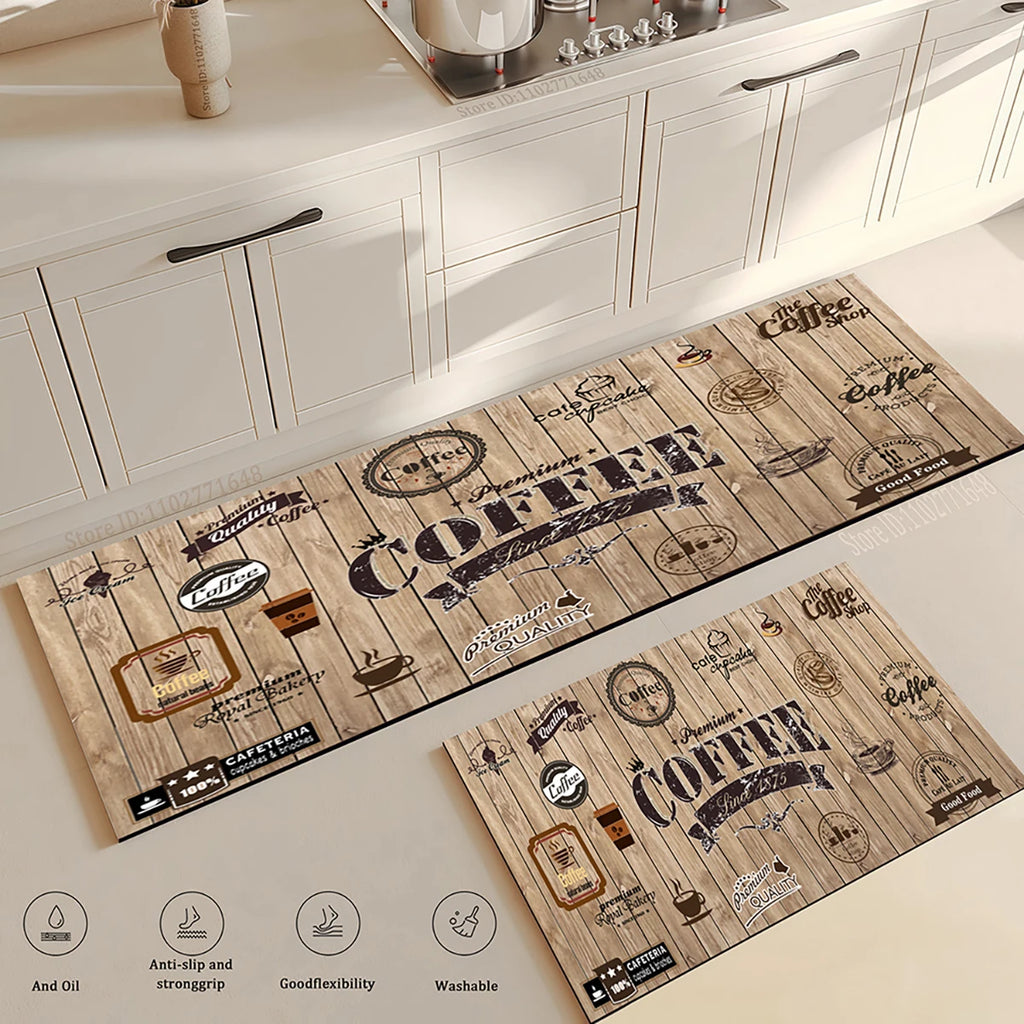 tapis de cuisine grain de cafe