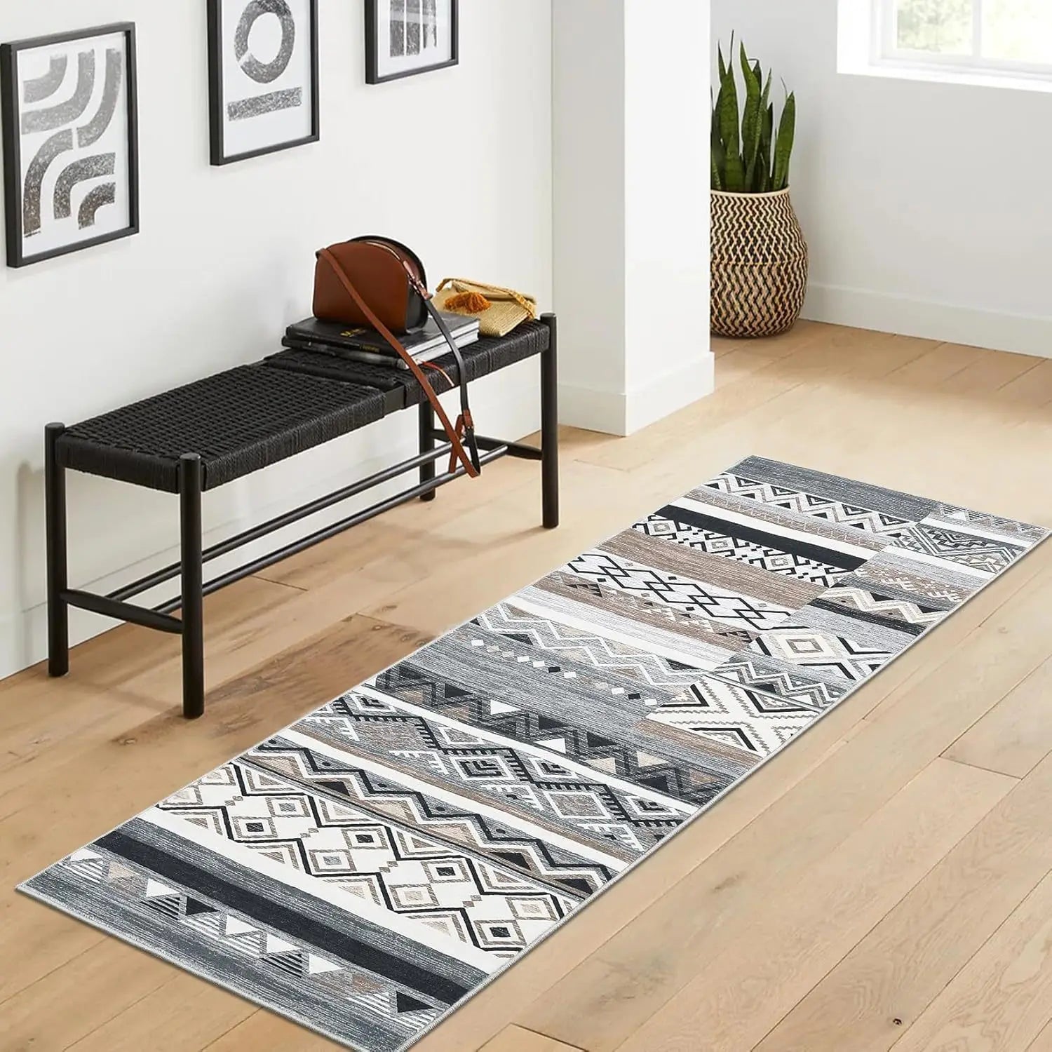 Tapis de cuisine taupe
