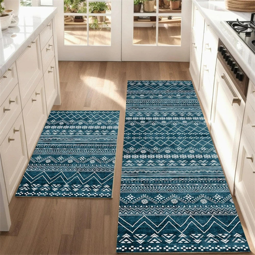 Tapis de cuisine vert anis