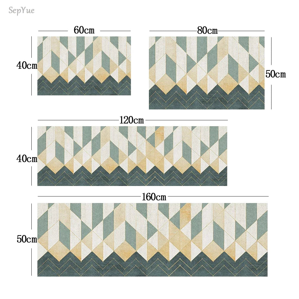 tapis de cuisine arrondi