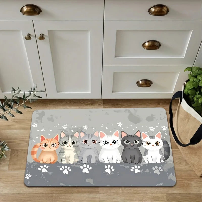 tapis de cuisine chat
