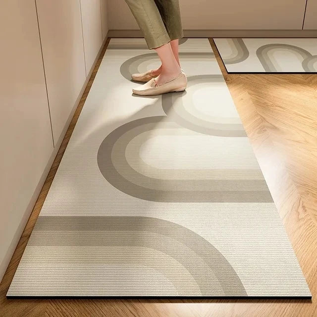 tapis de cuisine rayé