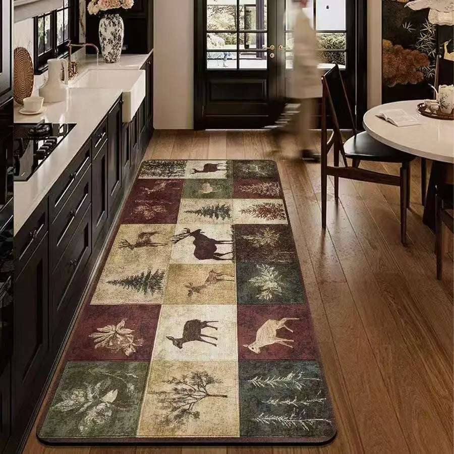 grand tapis de cuisine lavable