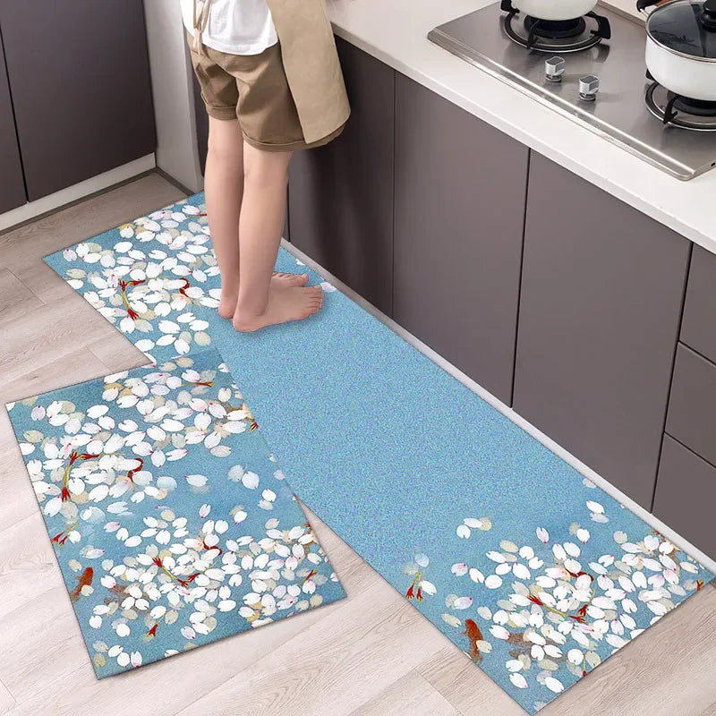 lot de 2 tapis de cuisine vinyle