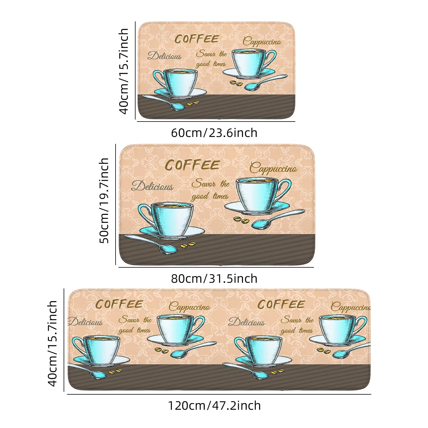 tapis de cuisine espresso