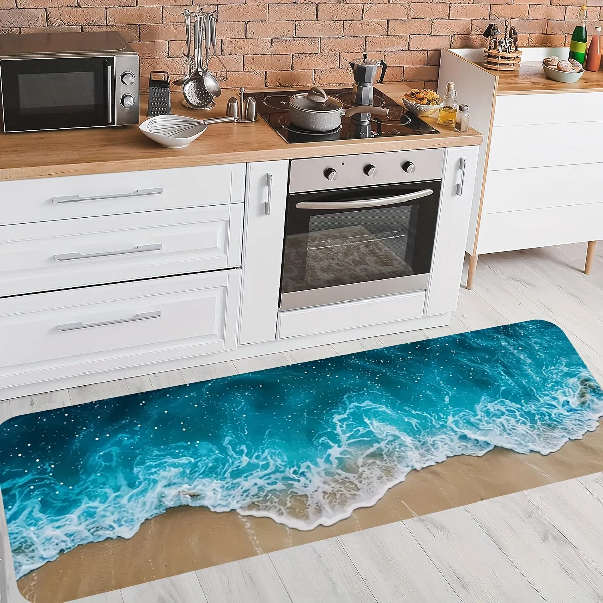 tapis cuisine décor bord de mere