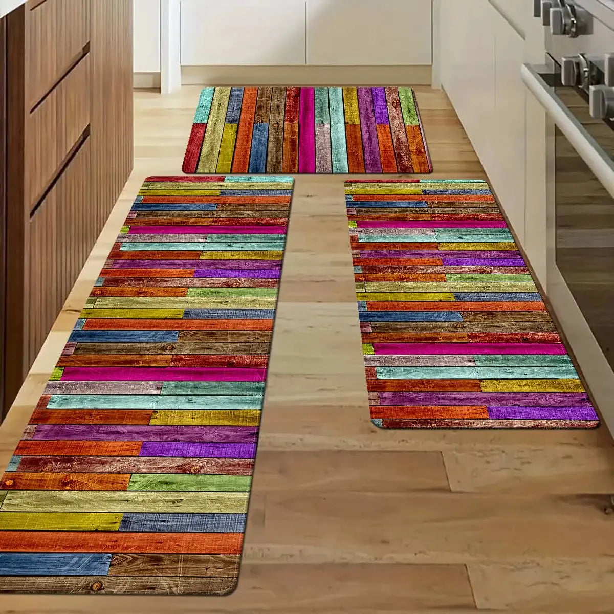 tapis de cuisine colore