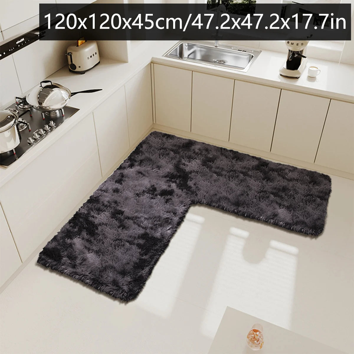 tapis de cuisine beton